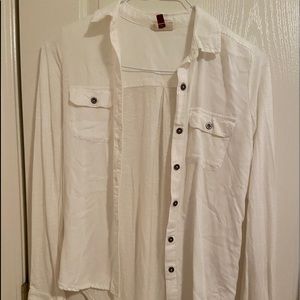 white button polo